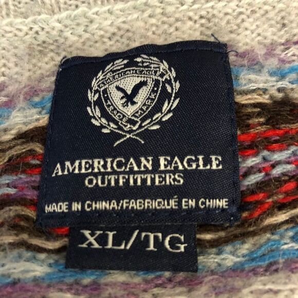 American Eagle Outfitters Women's XL Sweater Wool Blend Nordic Style Cozy - Picture 5 of 6